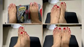 DIY PEDICURE Before and After
