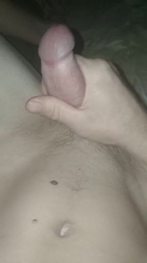 Covering Myself in Cum Filling My Belly Button