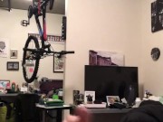College Jock jacks off in Dorm Room (Cum)