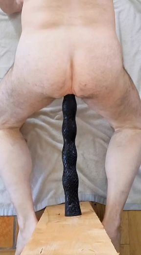 Long dildo in my belly