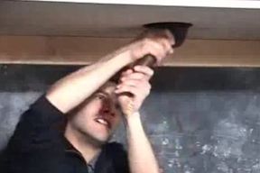 French man Jerks large dark knob