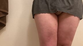 Huge ass shemale thiccdiccvers plays with her cock and huge ass