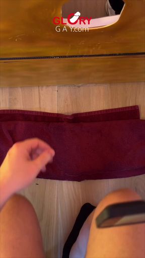 Horny stiff daddy cock at the gloryhole - I cum all over it &amp; have to clean him up!