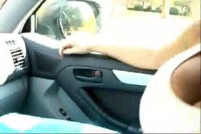 Big Tit Jack Job In The Car