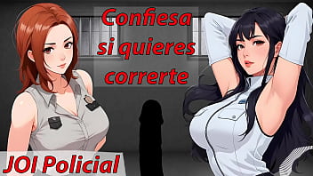 Poli buena, poli mala. Instrucciones para paja emocionante. JOI hentai voz espa&ntilde_ola.
