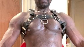 leather harness flex smoke & load busting session