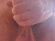 Straight hairy guy after shower corona quarantine jerk off and cum