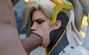 Mercy Overwatch - Sloppy Blowjob &amp; Missionary Fuck (3d Animation)