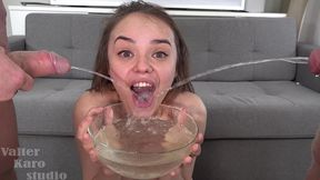 piss - piss in mouth - drink - dp mia grandy - uncensored + combo