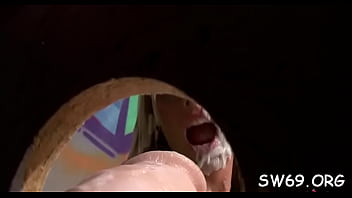 Fascinating Mia Angel is riding her sextoy