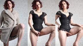 fluffy coats and lingerie make for the ultimate cuddling experience