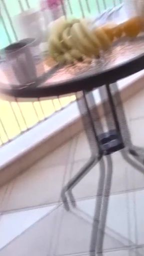 EXTREME CROWD! ANAL ON THE HOTEL TERRACE   Clip 1