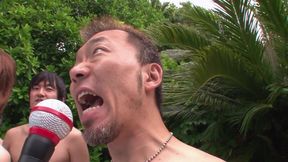 Group sex session with summer girls by the pool