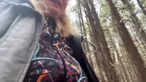 Pissing in the Woods in the Winter Day