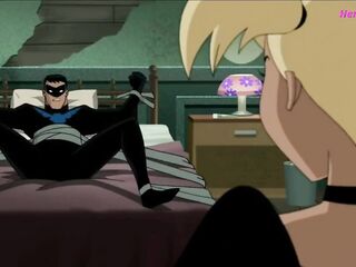 Harley Quinn Rides Fastened Up Nightwing ( DC Parody Porn )