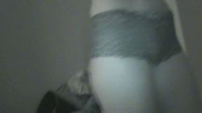 Amateur teen rides her BF's dick in night vision sex video