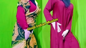 Indian Muslim beautiful woman spends the night with another man - In Hindi