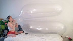 Stashia BTP's clear RX Megaboobs balloon - 1080p
