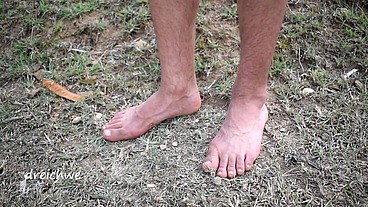 Feet in the grass