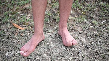 Feet in the grass