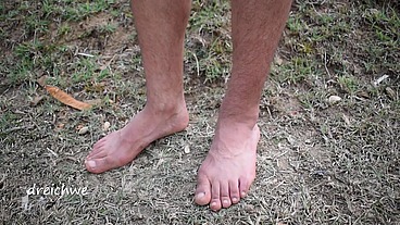 Feet in the grass