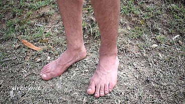 Feet in the grass