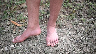 Feet in the grass