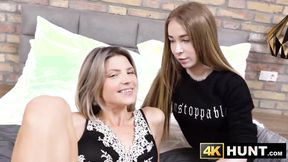 ”Lesbian blonde Gina Gerson diregards her GF for a paid rough fucking ses”