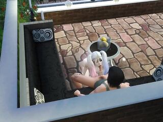 A angel came to show a recent cosplay dress to a neighbour, and this chab got so lascivious that this guy pulled it on
