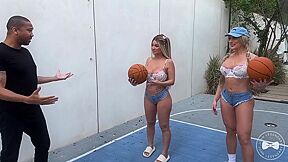 The Dan Dangler & Muscle Barbie Basketball Threesome Session Bbc - Malisa Moir - Lisa Rose Outdoor Interracial Hardcore