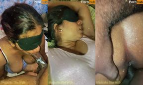 කෝමද පයියට දෙන සැප කෙල්ල මෝල් වෙලා හොදට Wife Spit On Dick And Husband Fuck Till Farting Dirty Pussy