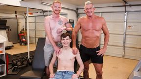 Hot - Cute Twink Stepson Dakota Lovell Takes StepGrandpa And Stepdad's Cocks At The Same Time