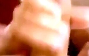 Blowing and stroking his friend and he cums in  mouth