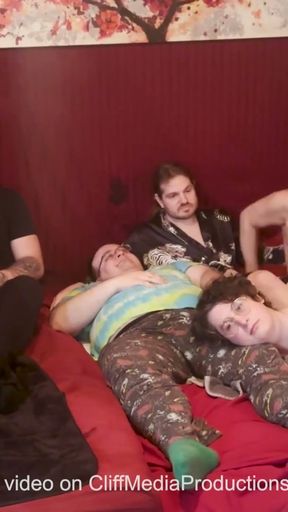 Tops Only Pajama Party: Fuckfest on a Bunch of Horny Bottoms - Cliff Media   Clip 1