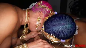 Jasamine & Ms Sapphire Worship Goddesses in Seductive Ritual