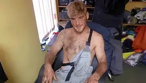 Blonde Mechanic Takes Rough Bareback Ride – Steamy Gay POV Action – XXX
