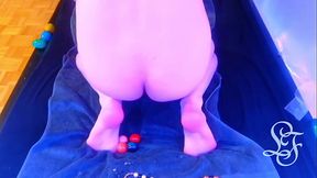 Depositing loads of Eggs inside my Tranny Hole