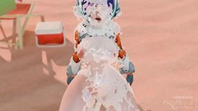 Releasing A Massive Cumshot Inside Juno From Overwatch