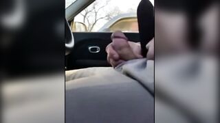 Kinky mature stranger peeps on amateur babe & gives his a public handjob & cumshot
