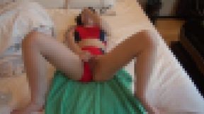 陸上ユニフォーム姿て激しく絶頂　with　極太tィルト電マ