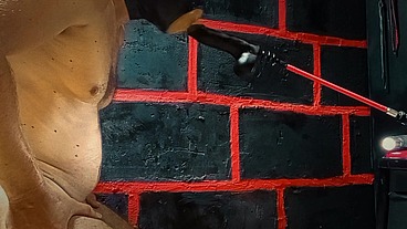 Sucking a rubber cock with a dildo in the ass is his pleasure!