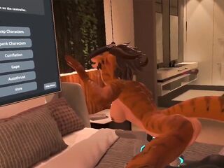 Juno Plays Anthro Heat in VR Part two