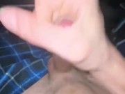 Gamer Nerd Plays One More Time With Big Cock And Cums Hard On Abs