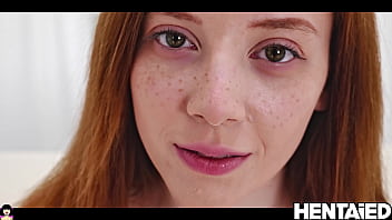 REAL LIFE HENTAI - Sweet petite Red head deep vagina &amp_ Bukkake - Lottie Magne