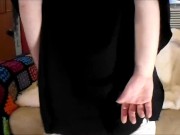 FtM Red Lace Gstring Strip & Big Ass Tease