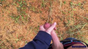 Twink Wixt on an Autumn Day in the Forest and Squirt Horny