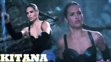 Talisa Soto Ballbusting KITANA Kick in the balls & ball stomping Mortal Kombat