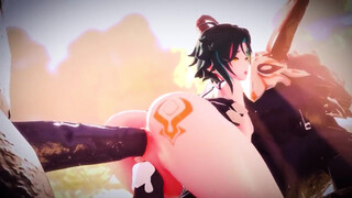 2 Mitachurls Smash Firm in Xiao! (Fem xiao) Genshin Influence