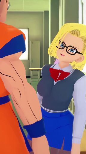 Android 18 likes that Videl watches her fuck Gohan - DragonBall Zex Series   Clip 2