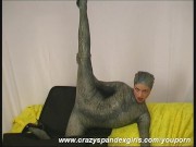 Girl dressed like a snake